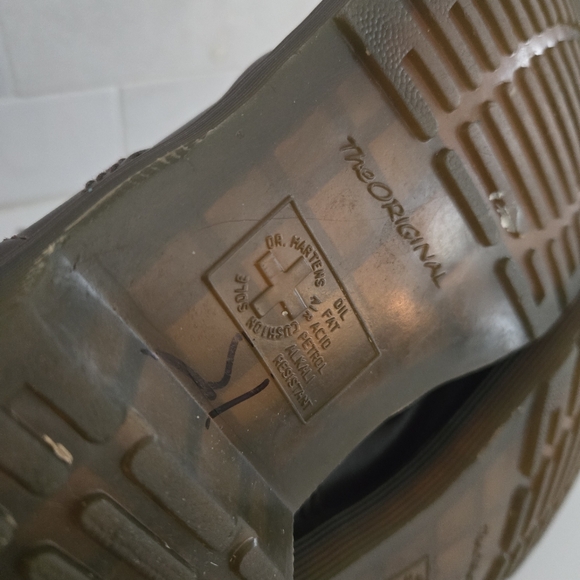 Doc Martens 1460 Pascal Boots Chocolate Brown Combat Moto Boots Chunky Sole Sz 9 - Picture 12 of 12